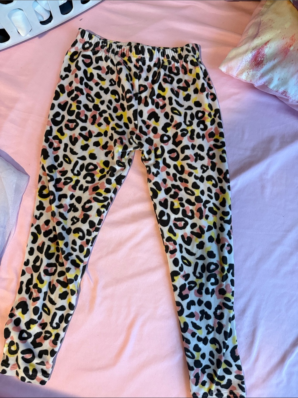 Girls' Leopard Print Leggings - Multicolor